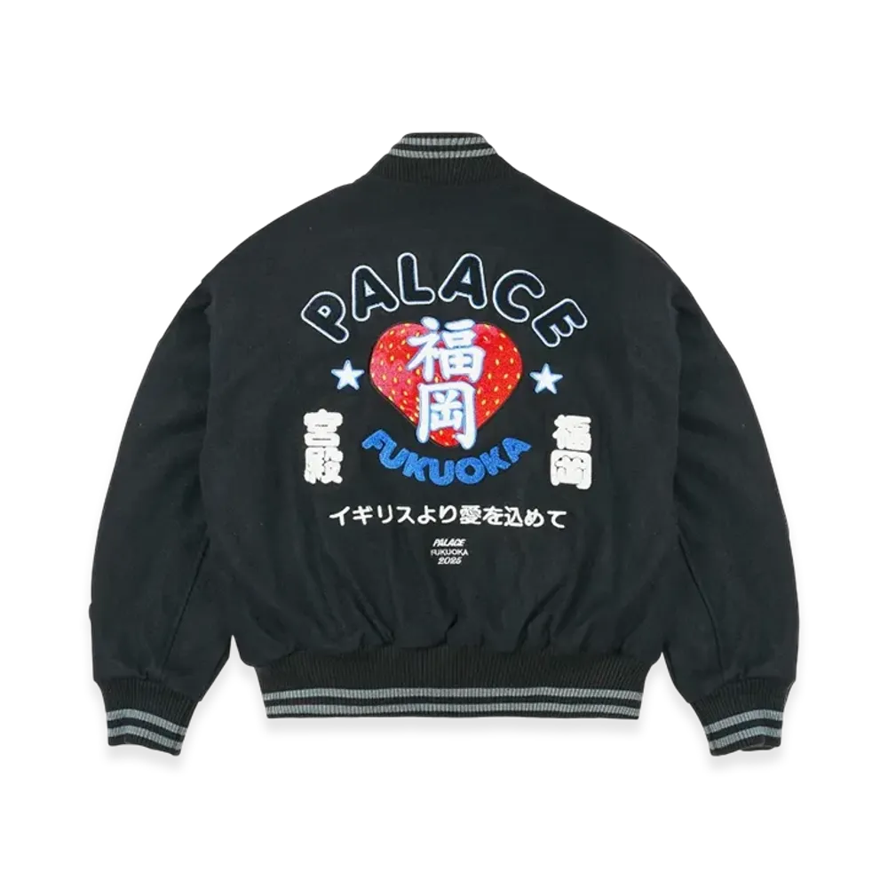 PALACE Fukuoka Varsity Jacket "Black"