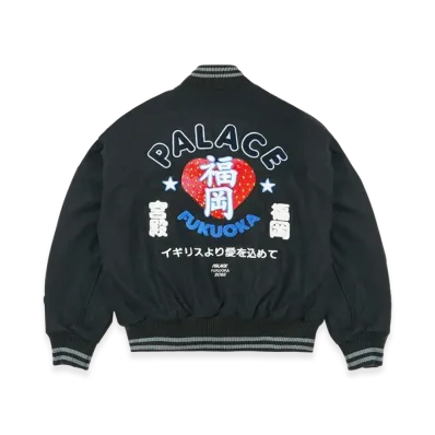 PALACE Fukuoka Varsity Jacket "Black"