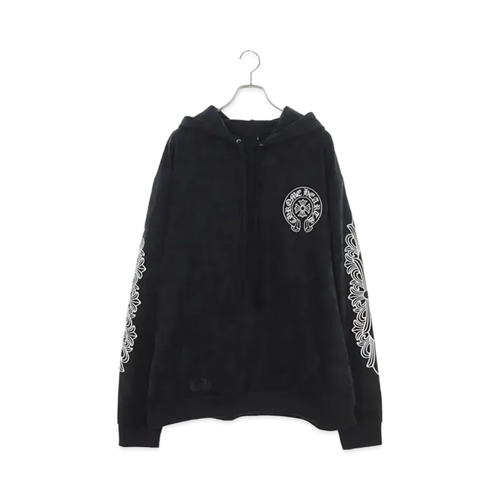 Chrome Hearts Graveyard Cemetery Cross Pullover Hoodie "Black"