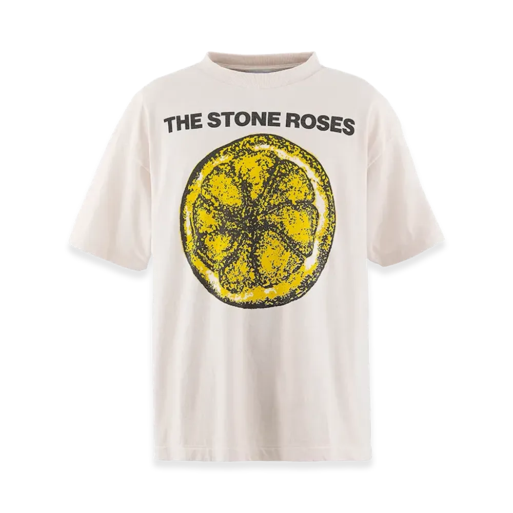 SAINT Mxxxxxx x THE STONE ROSES TSR SS T-Shirt Lemon "White"