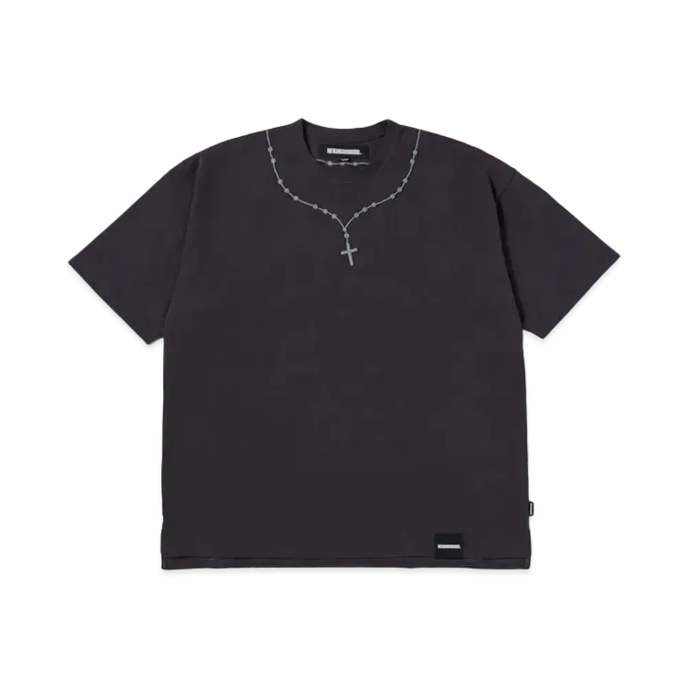 NEIGHBORHOOD Cross Embroidery Crewneck SS "Black"