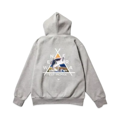 NEW ERA Angler Collection New Era Outdoor Light Tech Sweat Pullover Hoodie Black Bath "Gray"