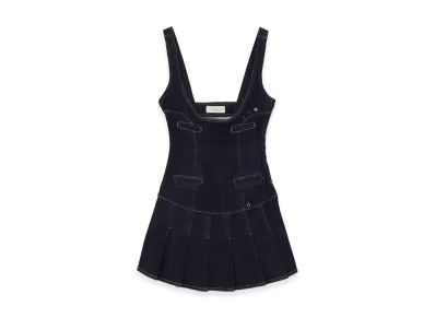 ANDMARY Women's Denim Rompers Skirt "Navy Blue"