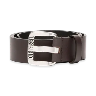 Diesel B-Star Ii Leather Belt "Dark Brown"