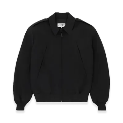 MM6 Maison Margiela Wool Bomber Jacket "Black"