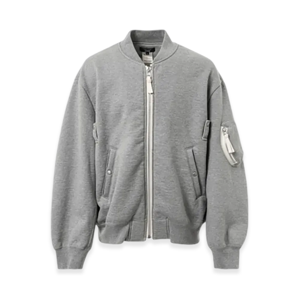 COMME des GARCONS HOMME Cotton Wool Ma-1 Jacket "Top Gray"
