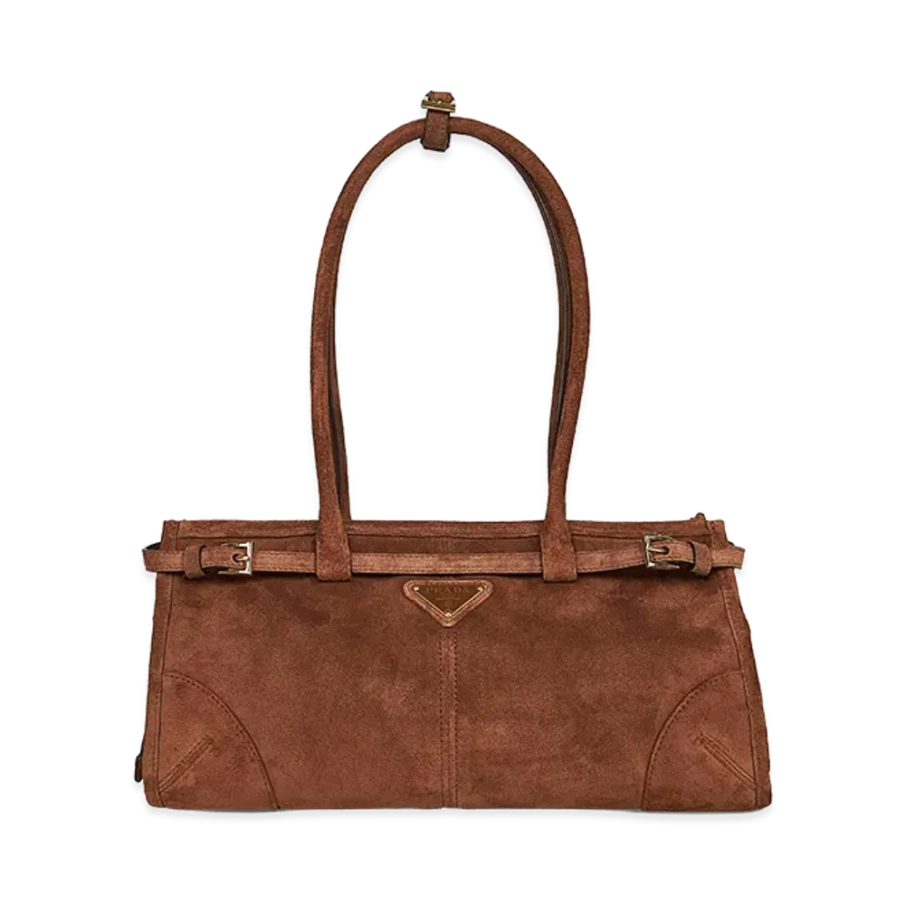 PRADA Women's 'Bonnie' Medium Shoulder Bag "Brown"