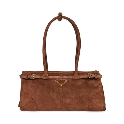 PRADA Women's 'Bonnie' Medium Shoulder Bag "Brown"