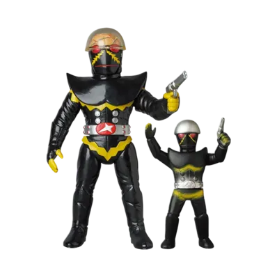 MEDICOM TOY "Toei Retro Sofvi Collection" -Android Kikaider- Hakaider (Hakaider Shot Ver.) & Hakaider Mini Soft Vinyl