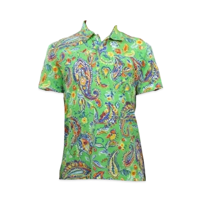 Polo Ralph Lauren Custom-Fit Bright Paisley Polo "Green"