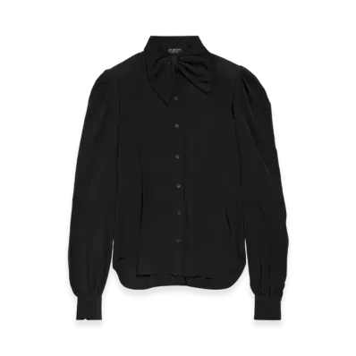 BALENCIAGA Bow Blouse "Black"