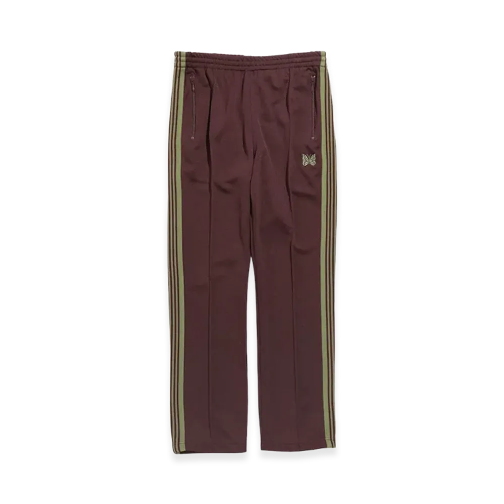 NEEDLES Narrow Track Pants Poly Smooth "Maroon"