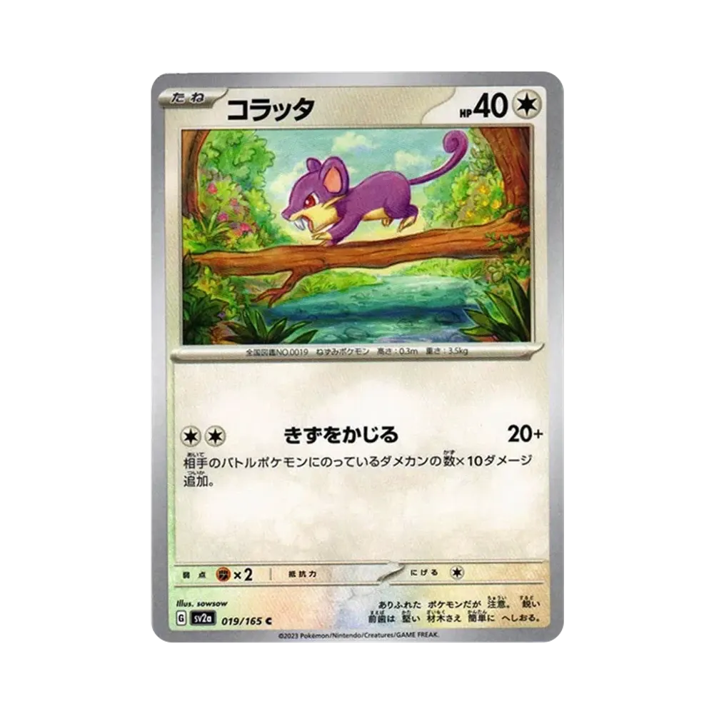 コラッタ C[SV2a 019/165](強化拡張パック「ポケモンカード151」)
