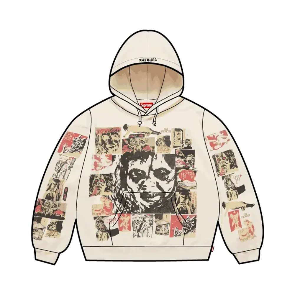 Supreme x The Exorcist Hooded Sweatshirt "Natural"