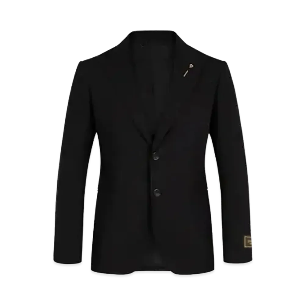 Louis Vuitton Embossed Monogram Single Breasted Jacket