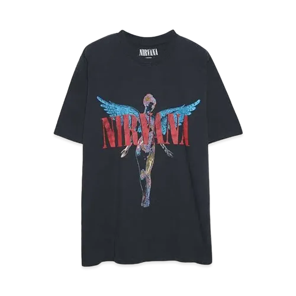 THRIFTY LOOK TEE THRIFTY NIRVANA TEE "BLACK"