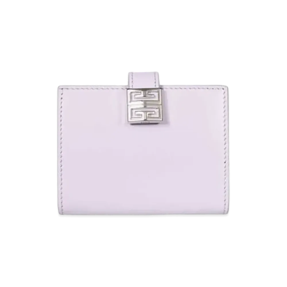 GIVENCHY 4G Small Wallet in Two Tone Box Leather "Lilac"