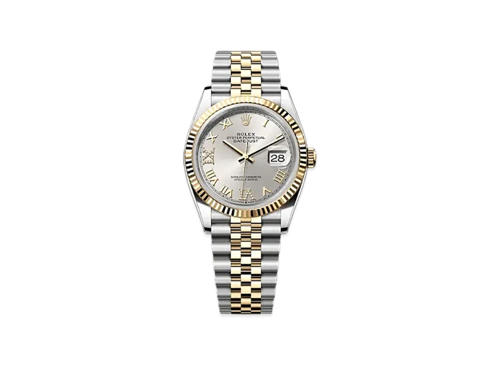 ROLEX Datejust 36 Oystersteel & Yellow Gold "Grey"