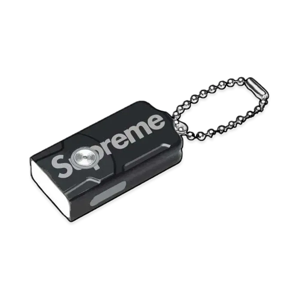 Supreme x Fenix E03R Flashlight Keychain "Black"
