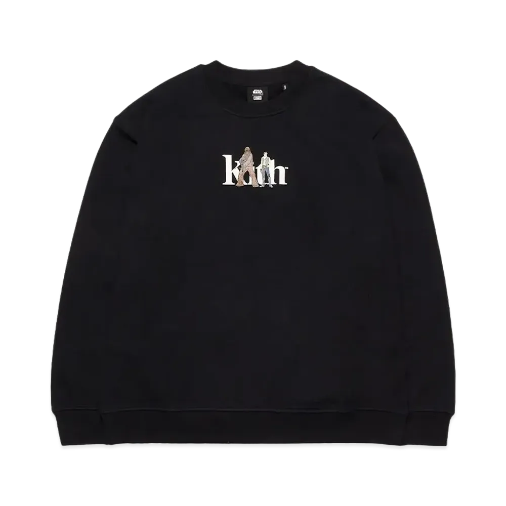 Kith Star Wars Solo And Chewie Serif Crewneck "Black"