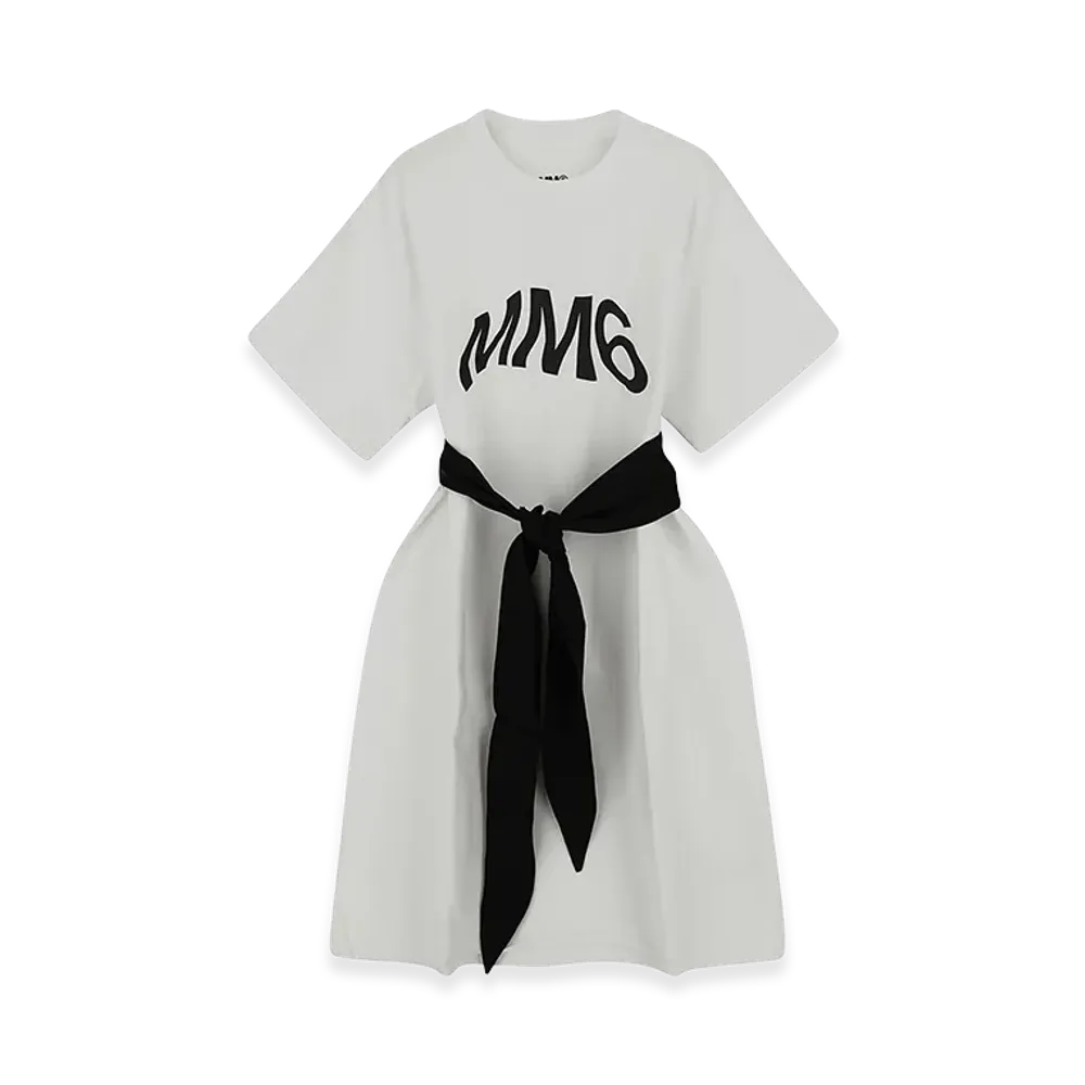 MM6 Maison Margiela Women's Logo T-Shirt Dress "White"