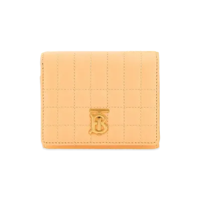 Burberry Women's Leather Small Lola Wallet "Peach Orange"