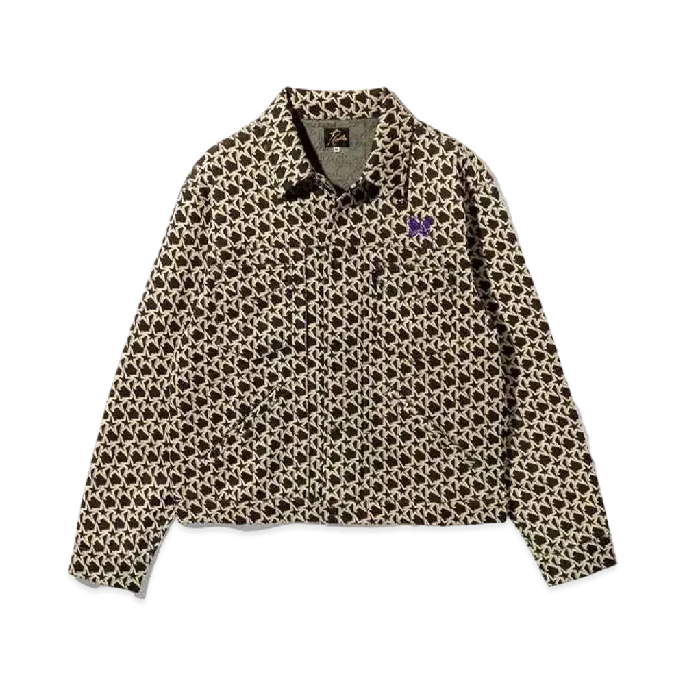 Needles Penny Jean jacket - Poly Jq. Star "Black/Beige"