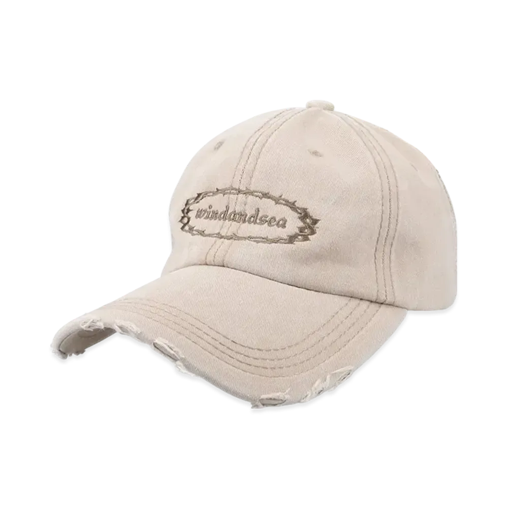 WIND AND SEA Damage Logo Cap "Beige"