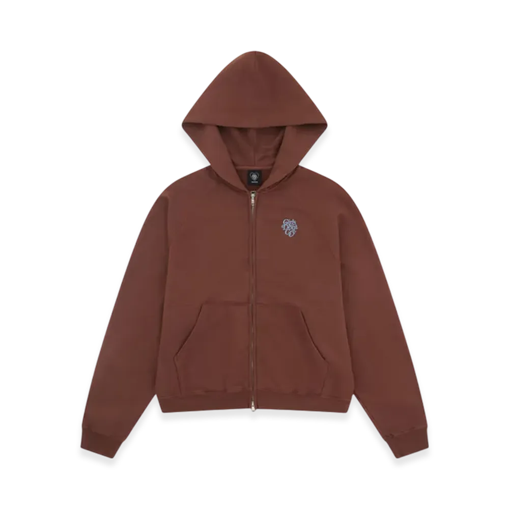 Girls Don't Cry Zip Sweat Hoodie "Brown"