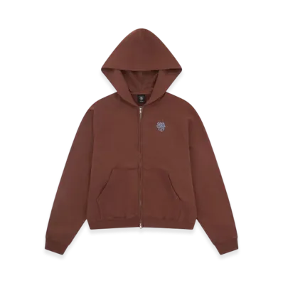 Girls Don't Cry Zip Sweat Hoodie "Brown"