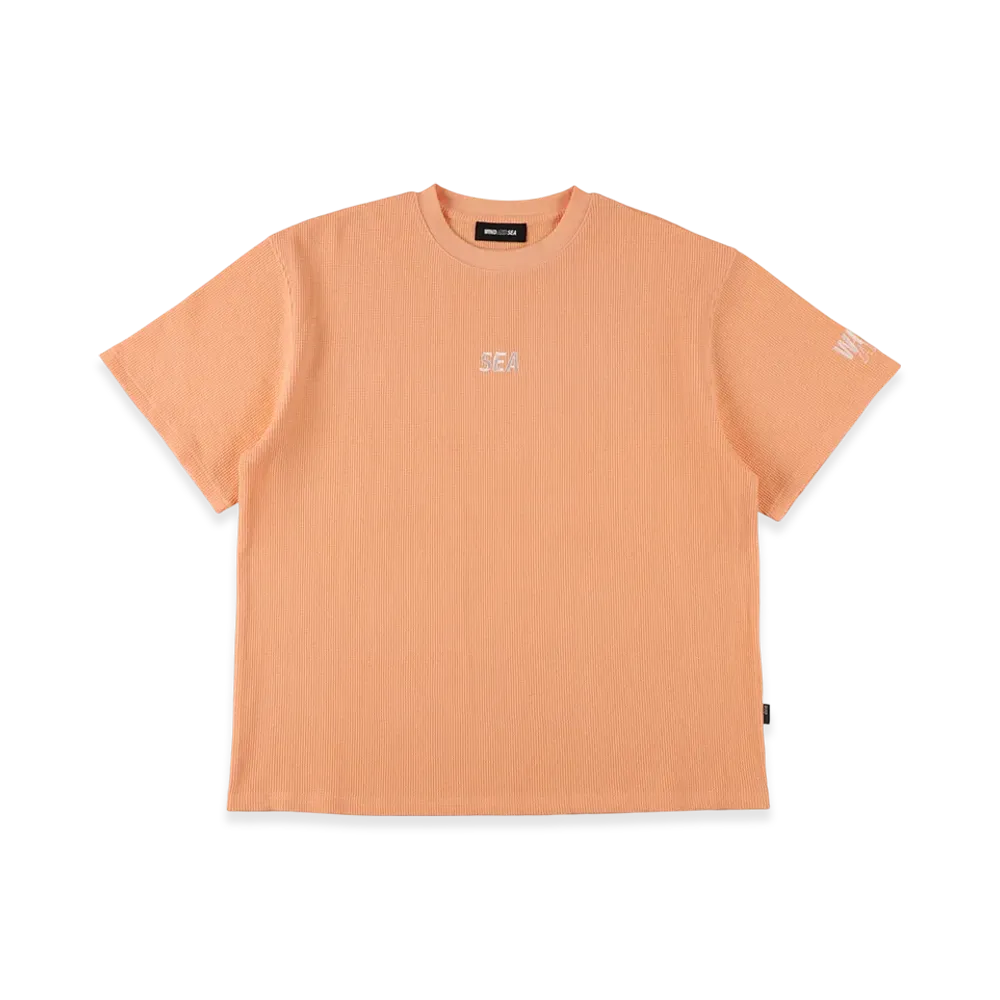 WIND AND SEA Waffle S/S Tee "Light Orange"
