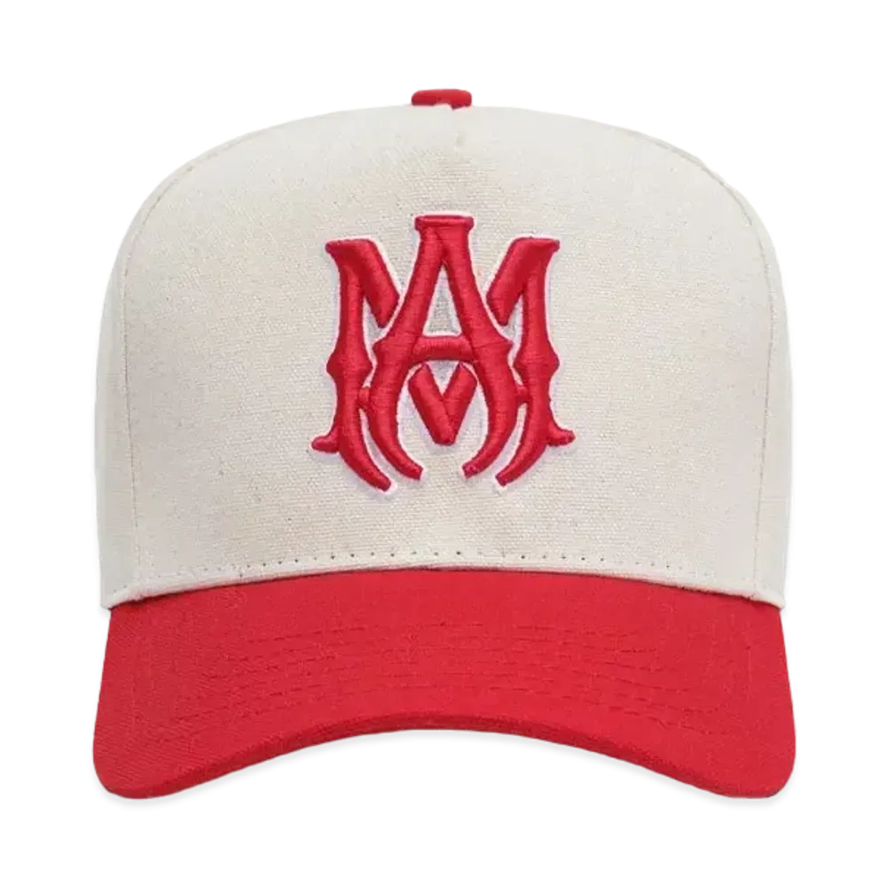 AMIRI MA Canvas Hat "Alabaster Red"