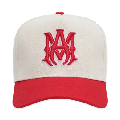 AMIRI MA Canvas Hat "Alabaster Red"