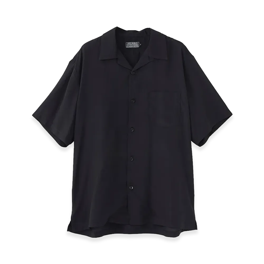HYSTERIC GLAMOUR Speedster Heavy Metal Open Collar Shirt "Black"