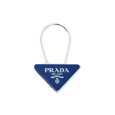 PRADA Metal Keyring "Blue/Silver"