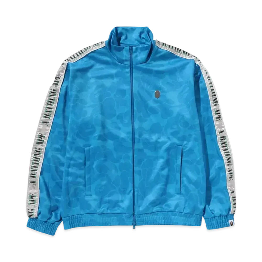 A BATHING APE Solid Camo One Point Track Jacket "Blue"