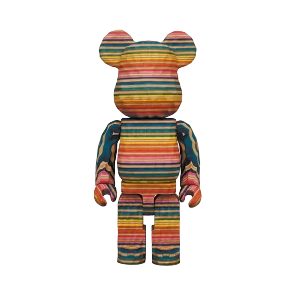 Bearbrick Karimoku fragmentdesign x HAROSHI carvedwood 400%
