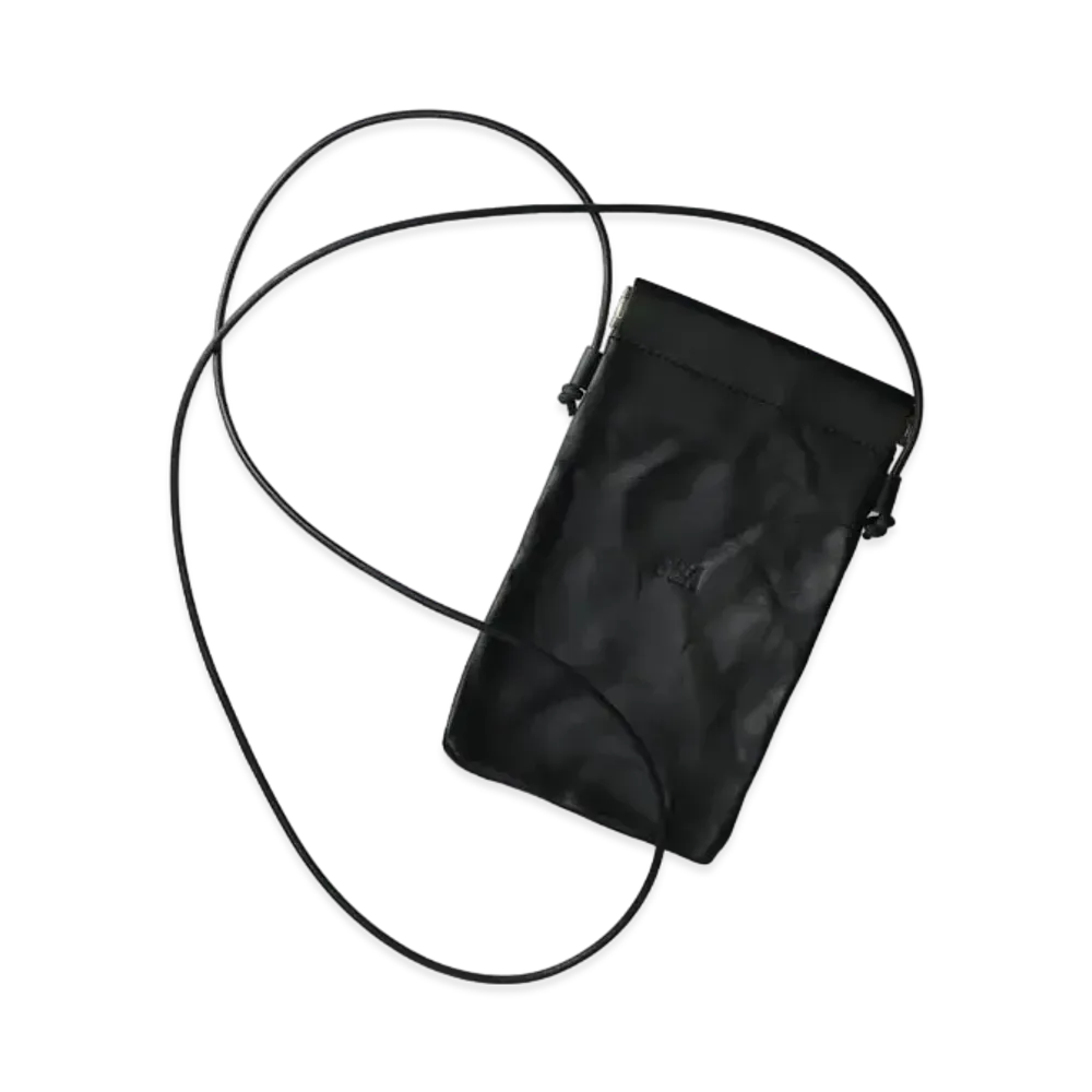 WIND AND SEA Sea Leather Sacoche "Black"
