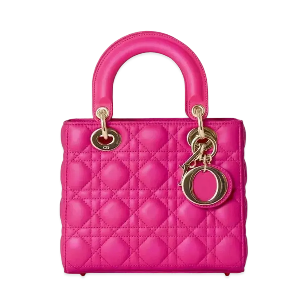 Dior Small Lady Bag My ABCDior Cannage Lambskin "Rani Pink"
