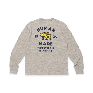 HUMAN MADE Graphic L/S T-Shirt "Gray"