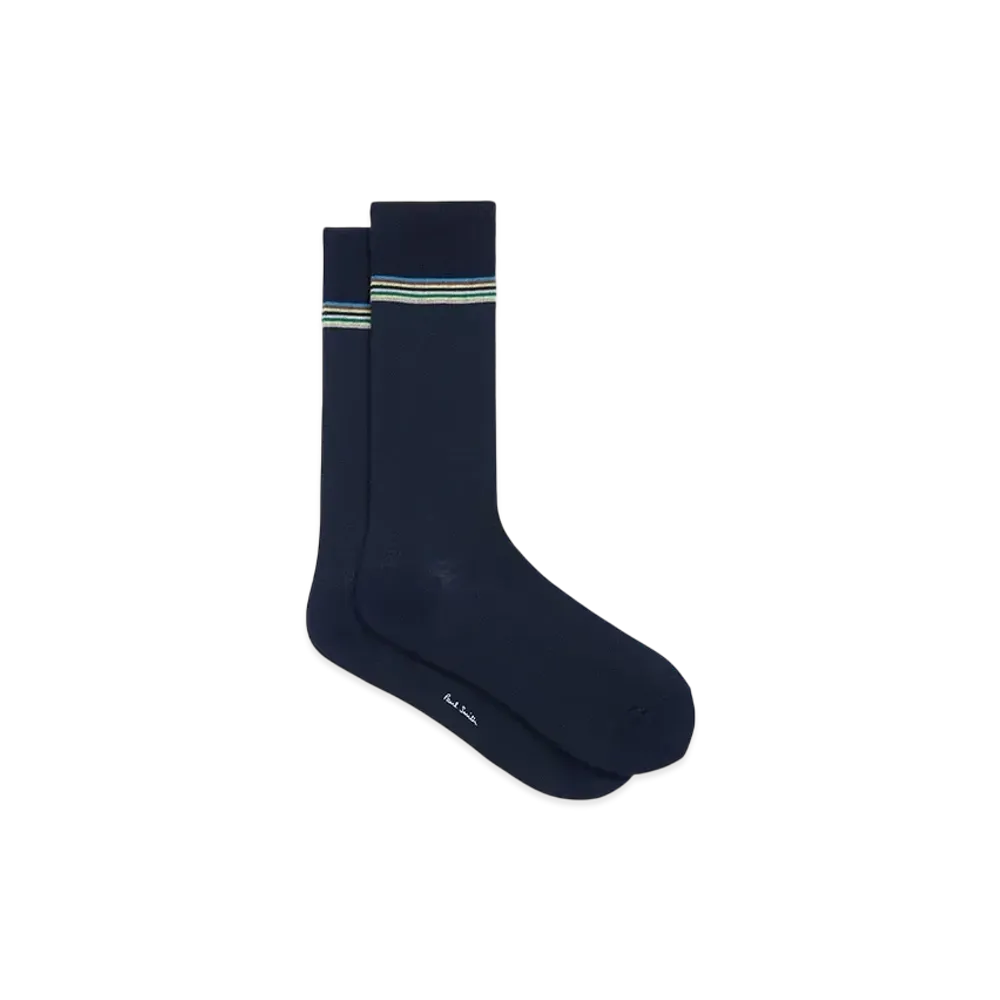 Paul Smith Signature Stripe Line Socks "Navy"
