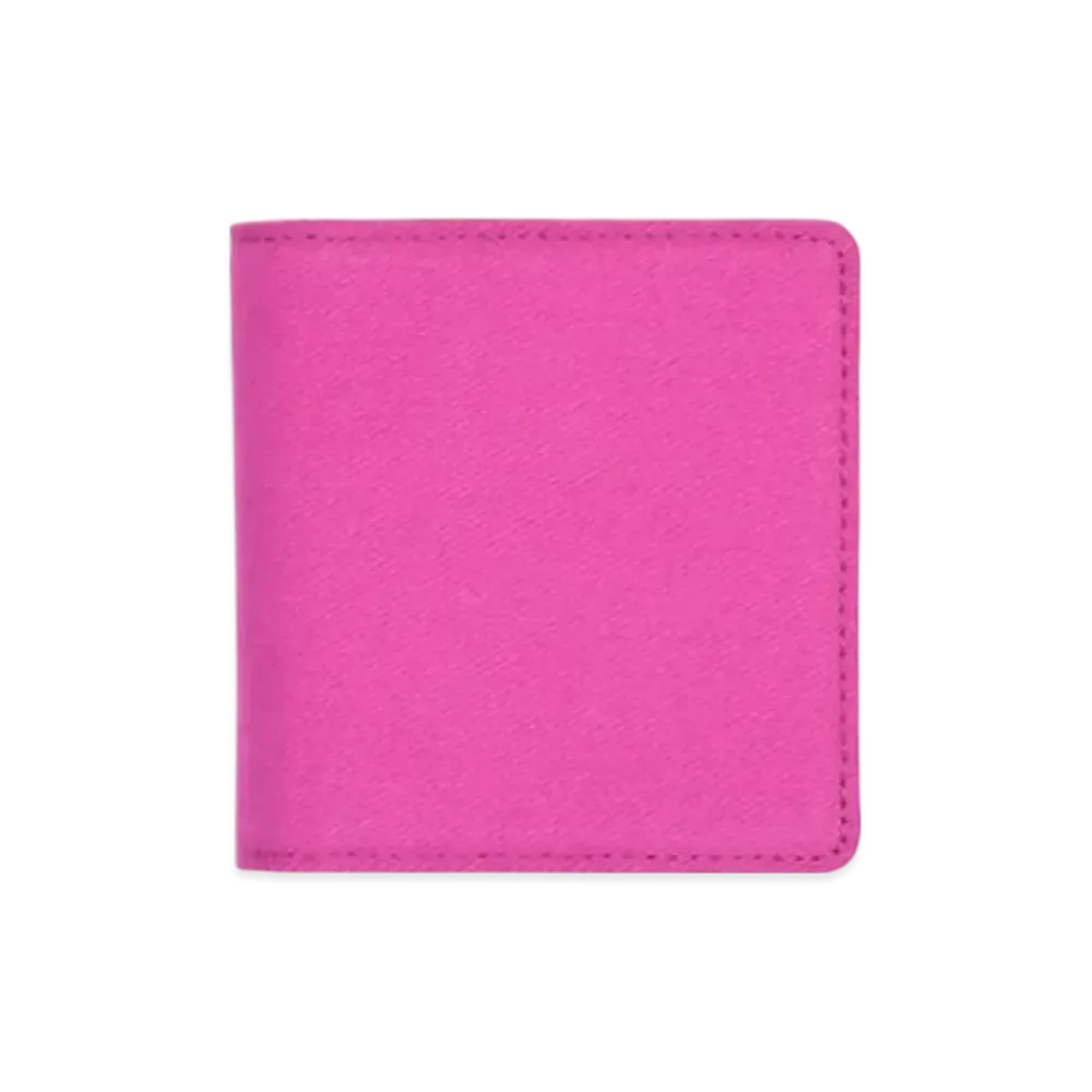 Marc By Marc Jacobs Laminated Twill Jacobs Square Billfold "Magenta"