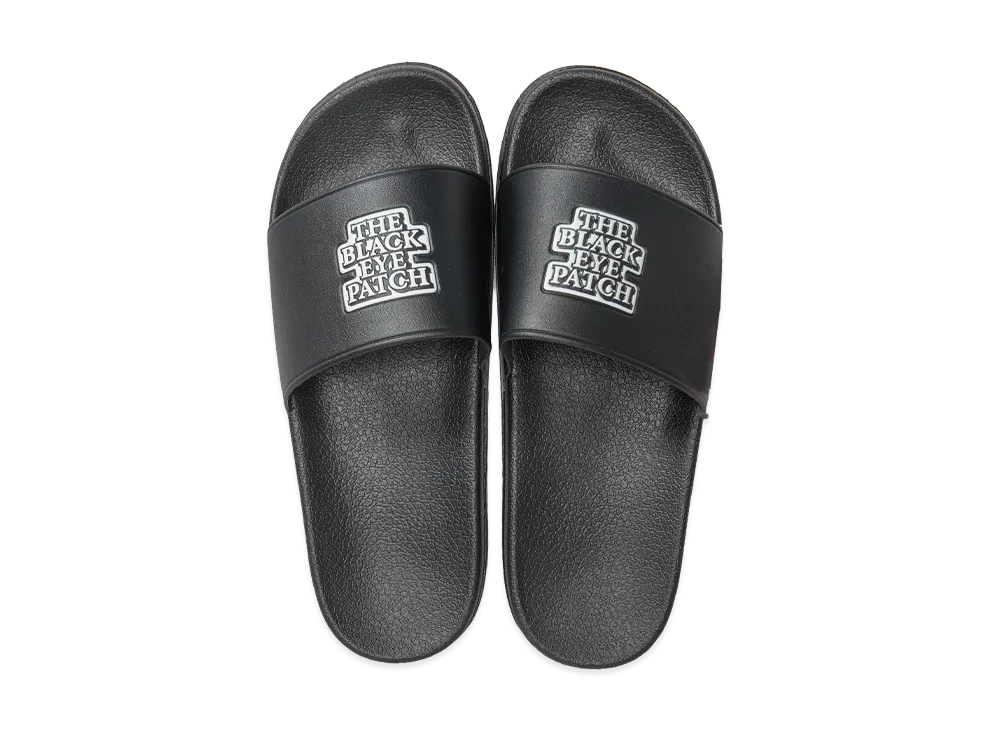 BlackEyePatch OG Label Shower Sandals "Black"