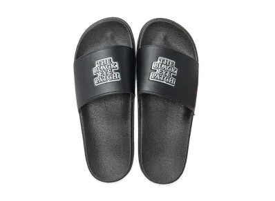 BlackEyePatch OG Label Shower Sandals "Black"