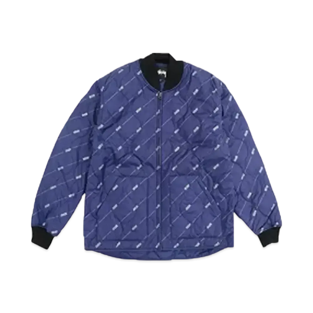 Stussy Quilting Jacket "Navy"