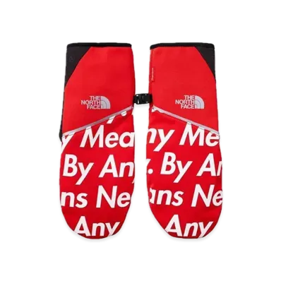 Supreme x The North Face By Any Means Winter Runners Gloves "Red"