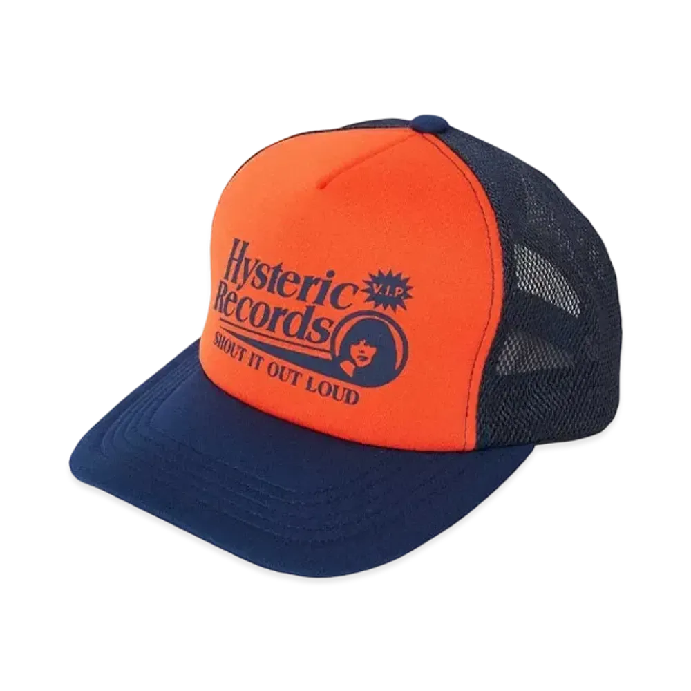 HYSTERIC GLAMOUR Hysteric Records Mesh Cap "Navy"
