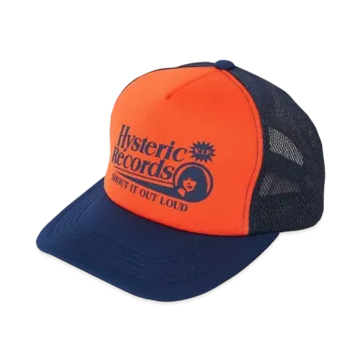 HYSTERIC GLAMOUR Hysteric Records Mesh Cap "Navy"