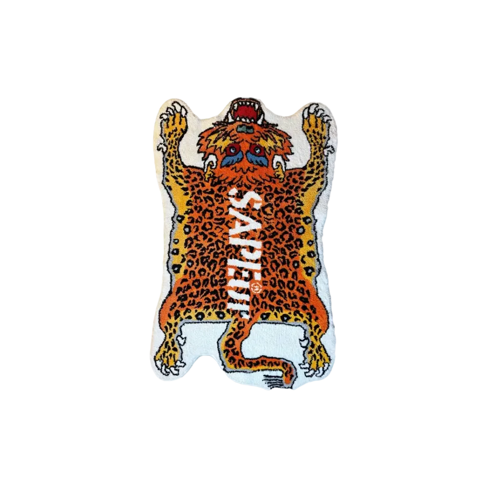 SAPEur Tibetan Leopard Rug "Orange"