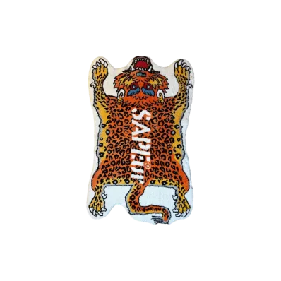 SAPEur Tibetan Leopard Rug "Orange"